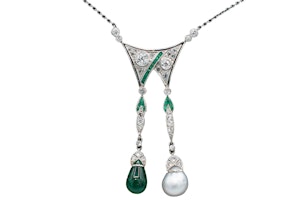 Art Deco “Day & Night” Necklace