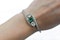 Antique Victorian 18ct Gold Bracelet with Diamonds and Natural Emerald - image 4