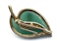 Bvlgari Ladybird on Green Leaf Brooch - image 2