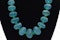Natural Carved Aquamarine & Emerald Bead Necklace - image 2