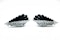 18ct Gold & Platinum Curved Onyx Earrings - image 2