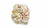 18ct Gold Multi-Coloured Natural Fancy Diamond Pendant/Brooch - image 1