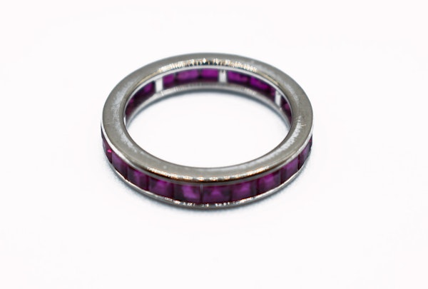 18ct Gold Channel-Set Ruby Eternity Ring by Gübelin - image 2