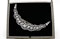 18ct Gold & Silver Rose-Cut Diamond Crescent Brooch - image 2