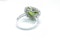 18ct Gold Heart-Shaped Peridot & Diamond Cluster Ring - image 3