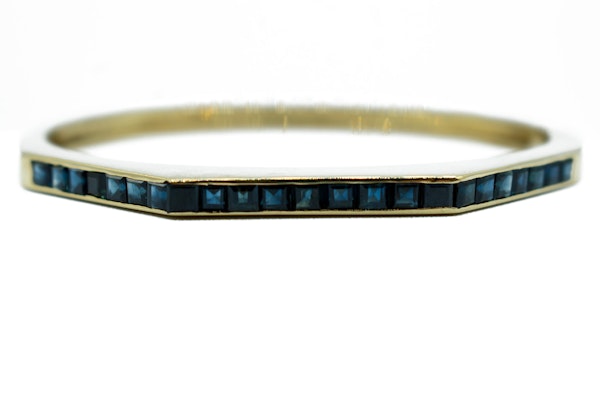 Set of Three 18ct Gold Gemstone Bracelets - image 2