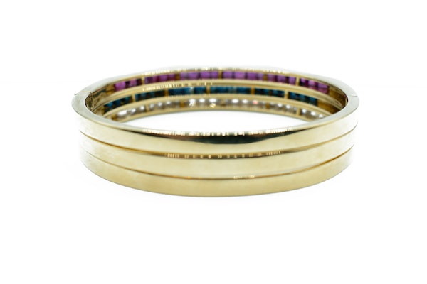 Set of Three 18ct Gold Gemstone Bracelets - image 5