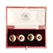 Garnet & Diamond Cufflinks in 18ct Gold | French c.1900 - image 3