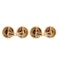 Garnet & Diamond Cufflinks in 18ct Gold | French c.1900 - image 2