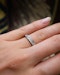 Downstairs at Grays: A very fine 18ct. White Gold Diamond Engraved Eternity Ring size L. Preowned - image 4