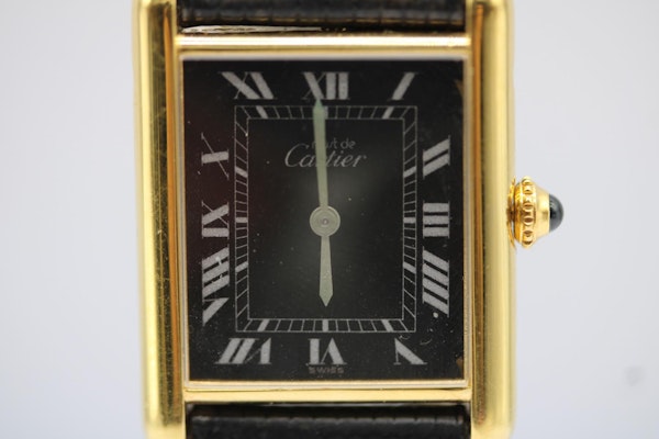 Cartier Tank Must De Cartier Tank Black Dial - image 2