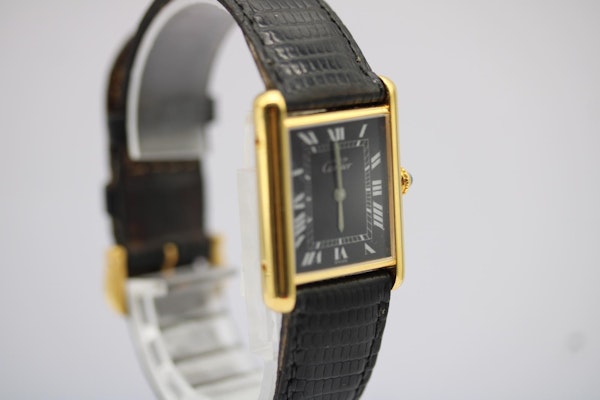 Cartier Tank Must De Cartier Tank Black Dial - image 6