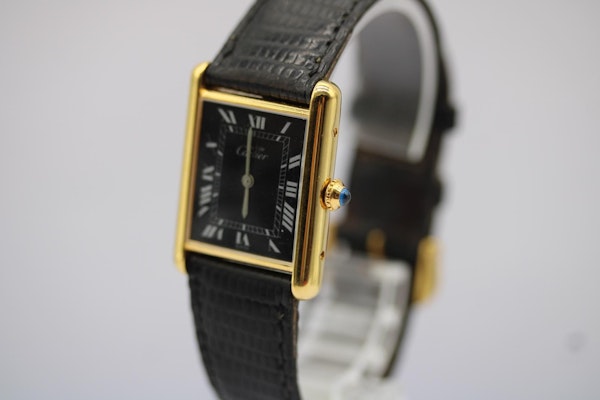 Cartier Tank Must De Cartier Tank Black Dial - image 7