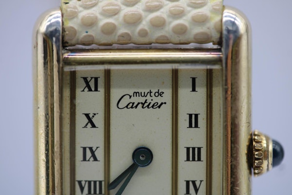 Cartier Tank Vermeil Rare Dial and New Strap - image 6