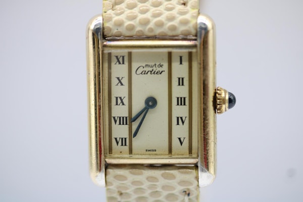 Cartier Tank Vermeil Rare Dial and New Strap - image 2