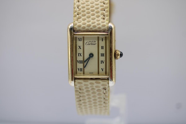 Cartier Tank Vermeil Rare Dial and New Strap - image 1