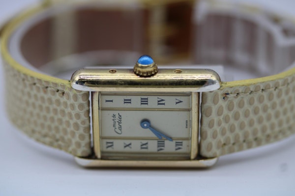Cartier Tank Vermeil Rare Dial and New Strap - image 8