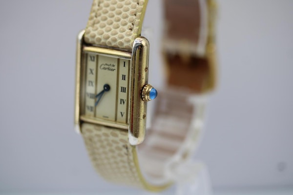 Cartier Tank Vermeil Rare Dial and New Strap - image 4