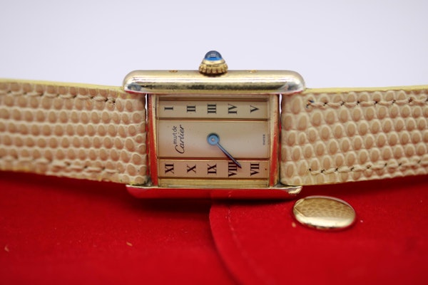 Cartier Tank Vermeil Rare Dial and New Strap - image 12