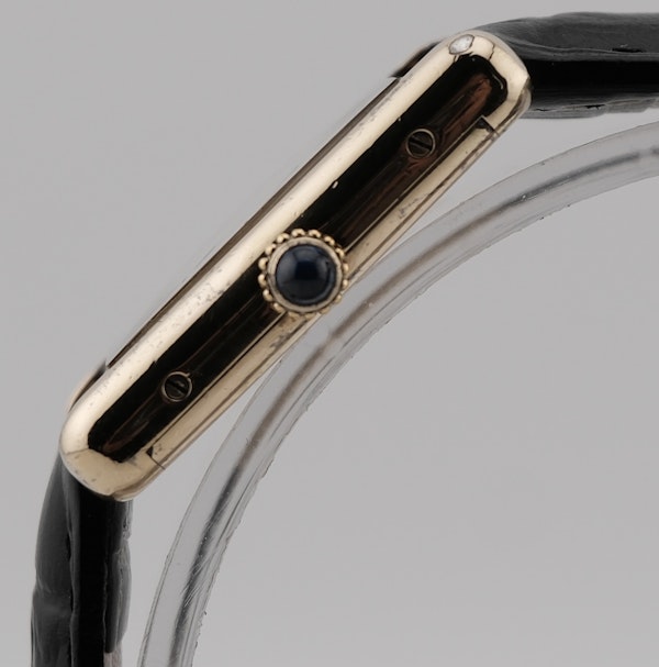 Vintage Cartier Must De Cartier Large Black Manual Wind - image 4
