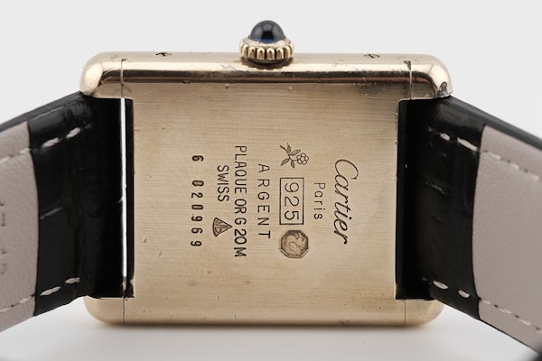 Vintage Cartier Must De Cartier Large Black Manual Wind - image 5