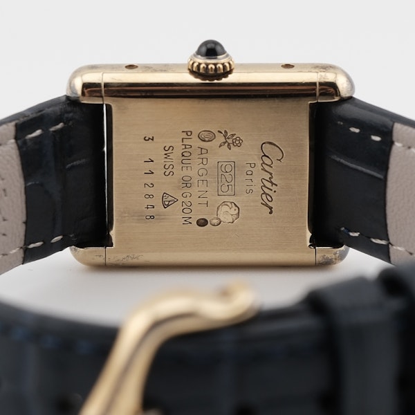 Vintage Cartier Must De Cartier Small Lapis Blue Manual Wind - image 4