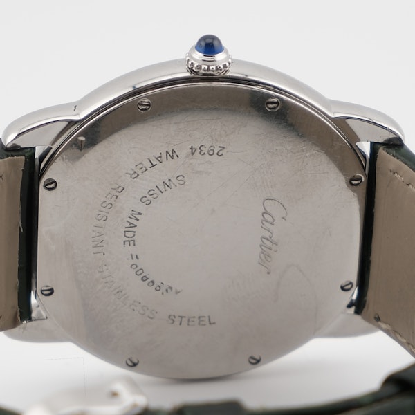 Cartier Ronde Solo 2934 36mm Quartz Steel Box Original Strap - image 5