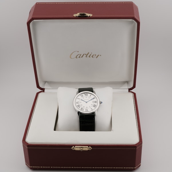 Cartier Ronde Solo 2934 36mm Quartz Steel Box Original Strap - image 7