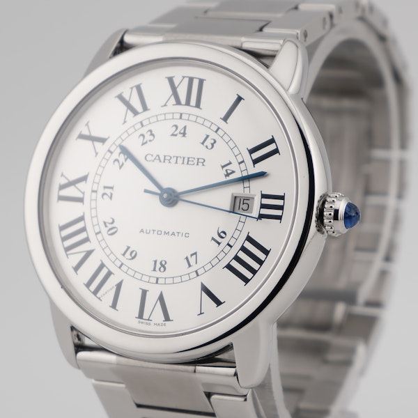 Cartier Ronde Solo 3517 42mm Auto Steel Box Original Bracelet - image 2