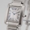 Cartier Tank Française 2384 20mm Quartz Steel Pink MOP Dial Box - image 2