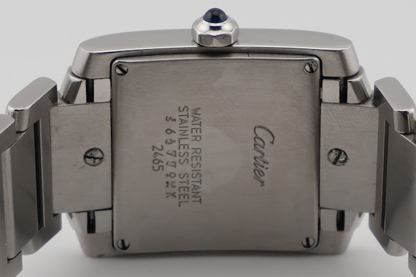 Cartier Tank Française 2465 25mm Quartz Steel Box - image 5