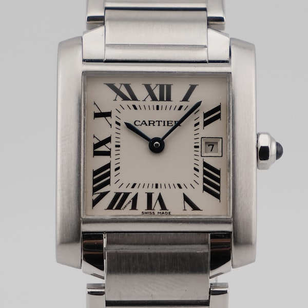 Cartier Tank Française 2465 25mm Quartz Steel Box - image 1