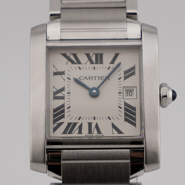 Cartier Tank Française 2465 25mm Quartz Steel Box - image 1