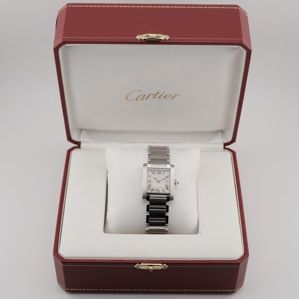 Cartier Tank Française 2465 25mm Quartz Steel Box - image 7