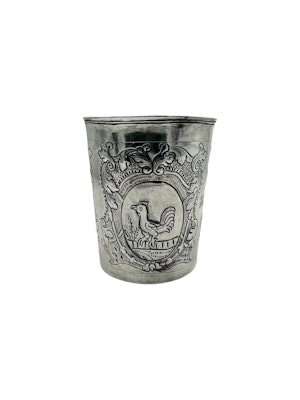 18th Century Russian silver beaker, Moscow, 1747.