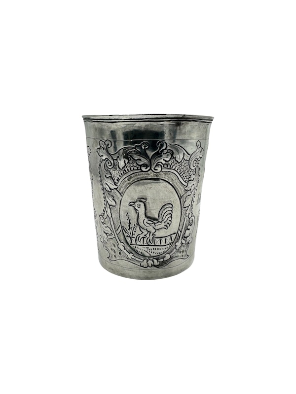 18th Century Russian silver beaker, Moscow, 1747. - image 1