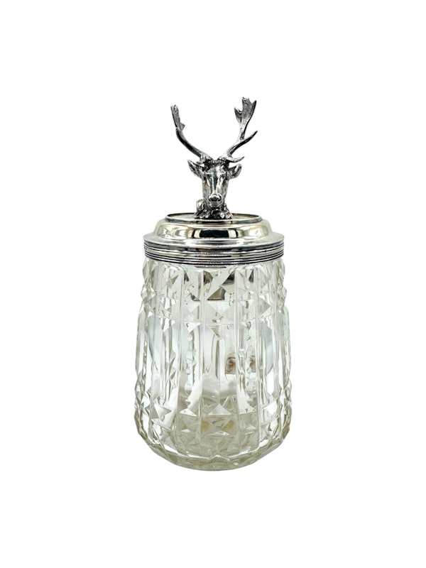 Russian silver and cut glass tankard, Riga, c.1890s. - image 2