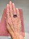 Amethyst 9ct Gold Ring date London 1993, Lilly's Attic since 2001 - image 2