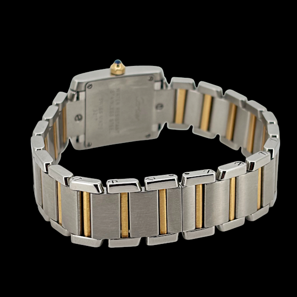 CARTIER LADY TANK FRANCAISE STEEL/GOLD W51007Q4 - image 5