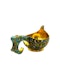 Russian silver gilt and shaded enamel kovsh, Moscow, c.1910 by Ivan Khlebnikov. - image 1