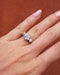 Edwardian 3 stone platinum& gold ring - image 1
