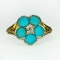 Victorian Turquoise Diamond Daisy Ring - Saddingtons Jewellery - Stand 375 - image 1