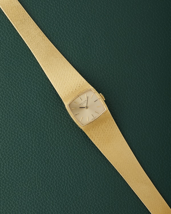 Favre-Leuba 18k Yellow Gold Integrated Bracelet Watch With Box - image 2