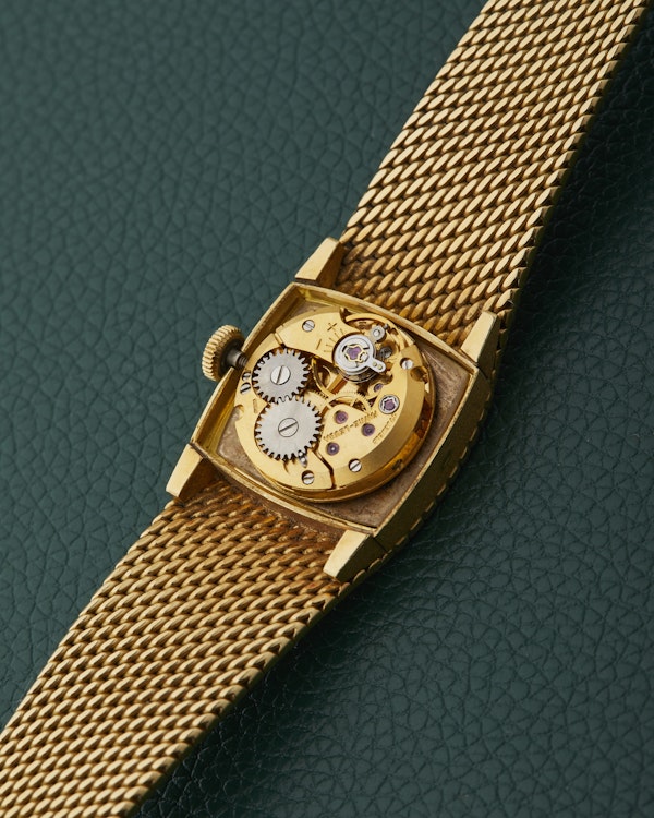 Favre-Leuba 18k Yellow Gold Integrated Bracelet Watch With Box - image 12