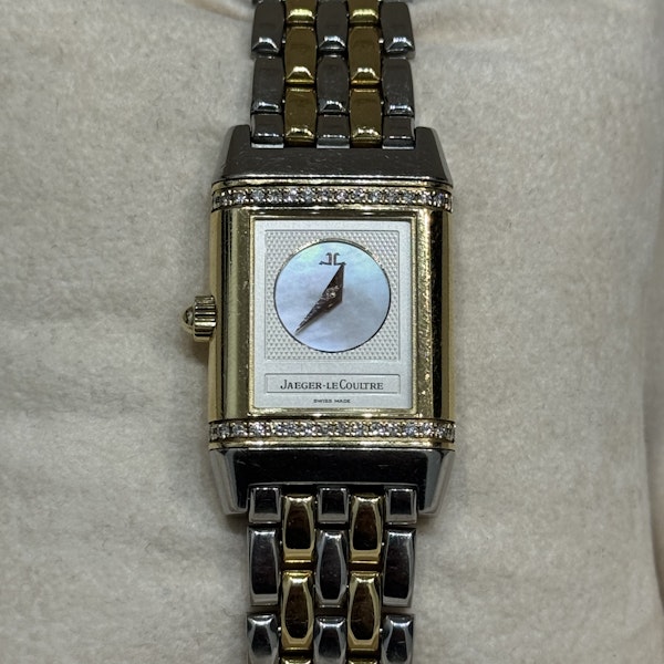 Jaeger-LeCoultre Reverso Duetto Yellow Gold Stainless Steel Two Tone Ladies Ref 266.5.44 - image 3