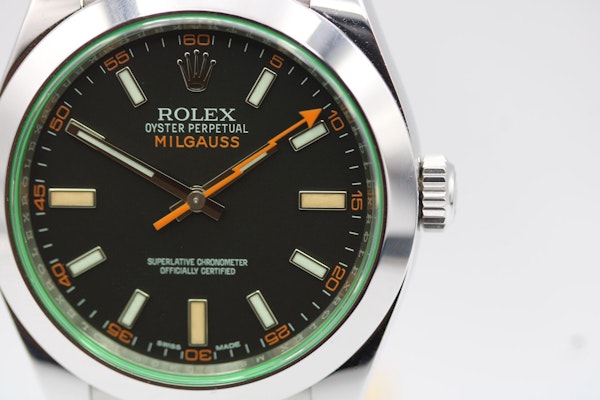 Rolex Milgauss 116400GV Watch and Warranty Card 2018 - image 4