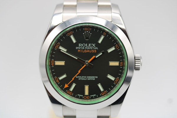 Rolex Milgauss 116400GV Watch and Warranty Card 2018 - image 3