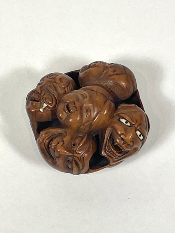 Netsuke mask group - image 3