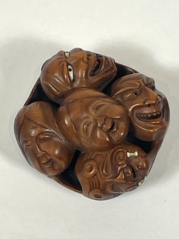 Netsuke mask group - image 2