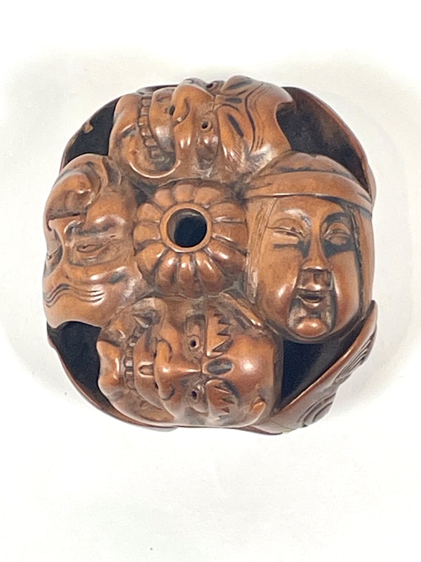 Netsuke mask group - image 5